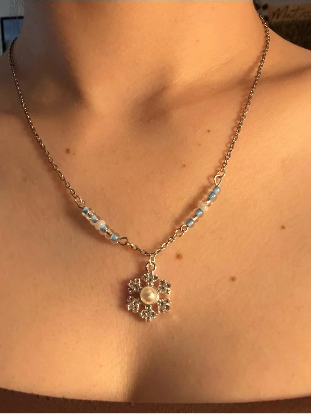 Handmade delicate snowflake